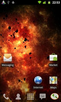 Inferno Galaxy - красивая wallpaper на андроид