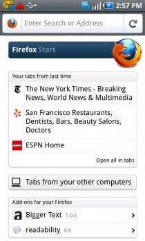 Firefox 6.0 Final -    Android