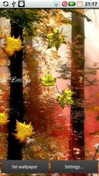 Fall Golden Diamond Leaves - красочные обои