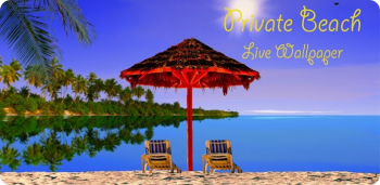 Private Beach Live Wallpaper -   