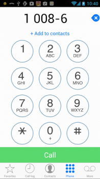 iOS 7 Contact / Dialer -    iOS
