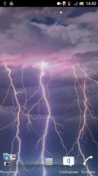 Thunder clouds Live Wallpaper Pro -   