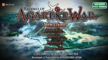 Record of Agarest War -   JRPG  Play Station 3