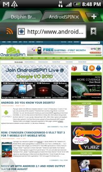 Dolphin Browser HD - отличный браузер