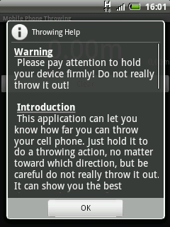 Mobile Phone Throwing -      ?