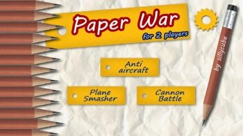 Paper War for 2 Players - забавная игра