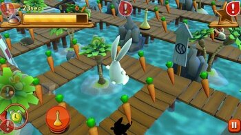 Bunny Maze 3D - собираем морковки