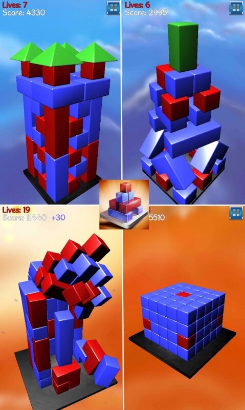 Glass Tower 3D - физическая головоломка