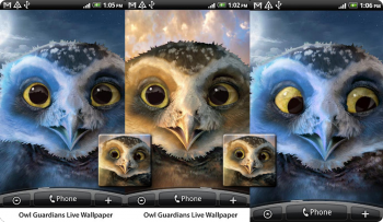 Owl Guardians Live Wallpaper - милый совёнок
