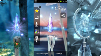 Magic Crystal Live Wallpaper - 3D обои с кристаллами
