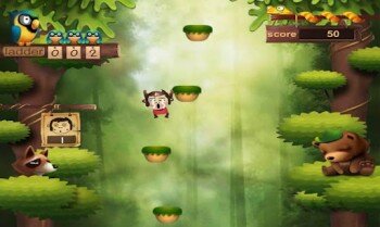 Jungle Monkey Jump - помогите обезьянке