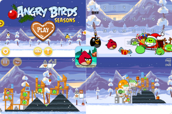 Angry Birds Seasons: Wreck the Halls! - новогодние птички