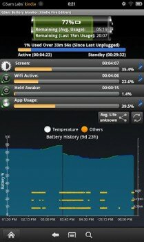 GSam Battery Monitor Pro - подробная статистика использования батареи