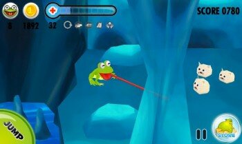 Frog on Ice -   