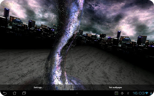 Tornado 3D Live Wallpaper -   
