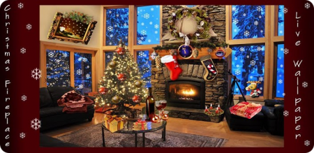 Christmas Fireplace LWP -  