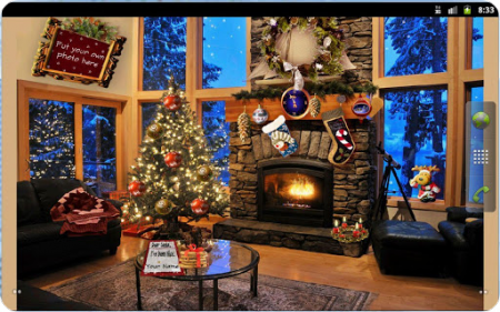 Christmas Fireplace LWP -  