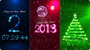 3D New Year Countdown - обои с отсчетом до Нового года
