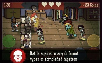 Hipster Zombies - уничтожаем зомби