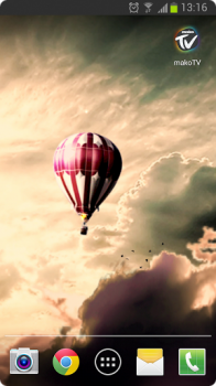 Hot Air Balloon Live Wallpaper - обои с парящим воздушным шаром