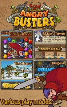 Angry Busters - смесь RPG И 3 в ряд