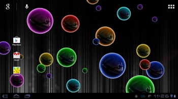 Neon Bubble Live Wallpaper - неоновые шарики на живых обоях
